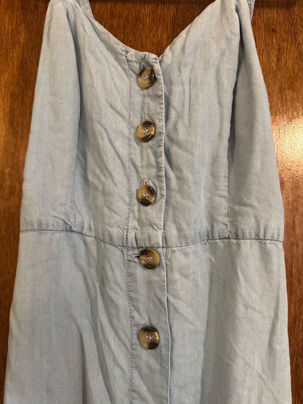 J. Crew Light Blue Button-Front Sundress - Picture 2 of 5